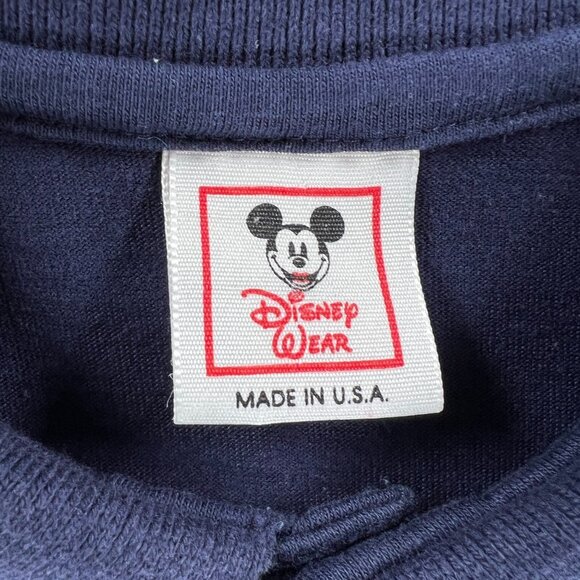 Disney Wear Polo Shirt Men M Vintage 90s Single Stitch Mickey Mouse Made in USA - Picture 7 of 8